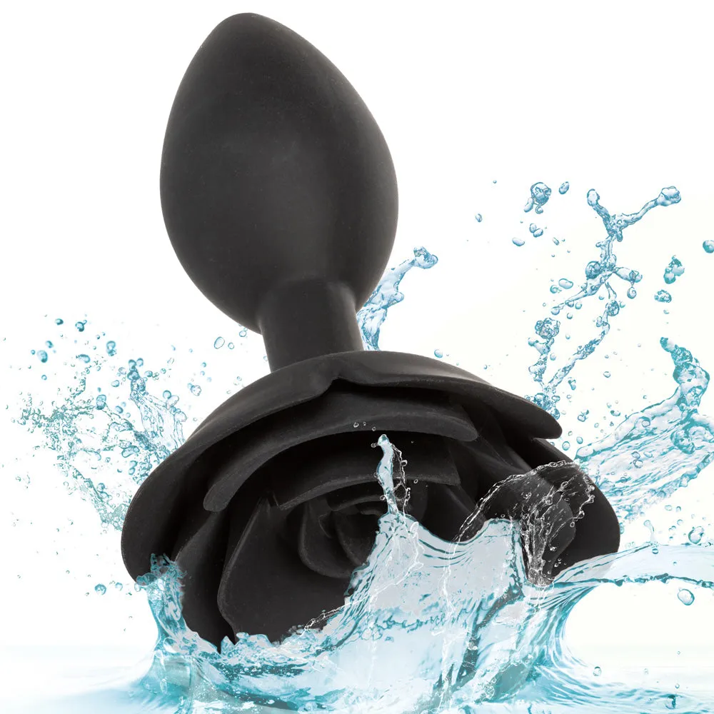 Forbidden Silicone Rose Anal Plug - Large