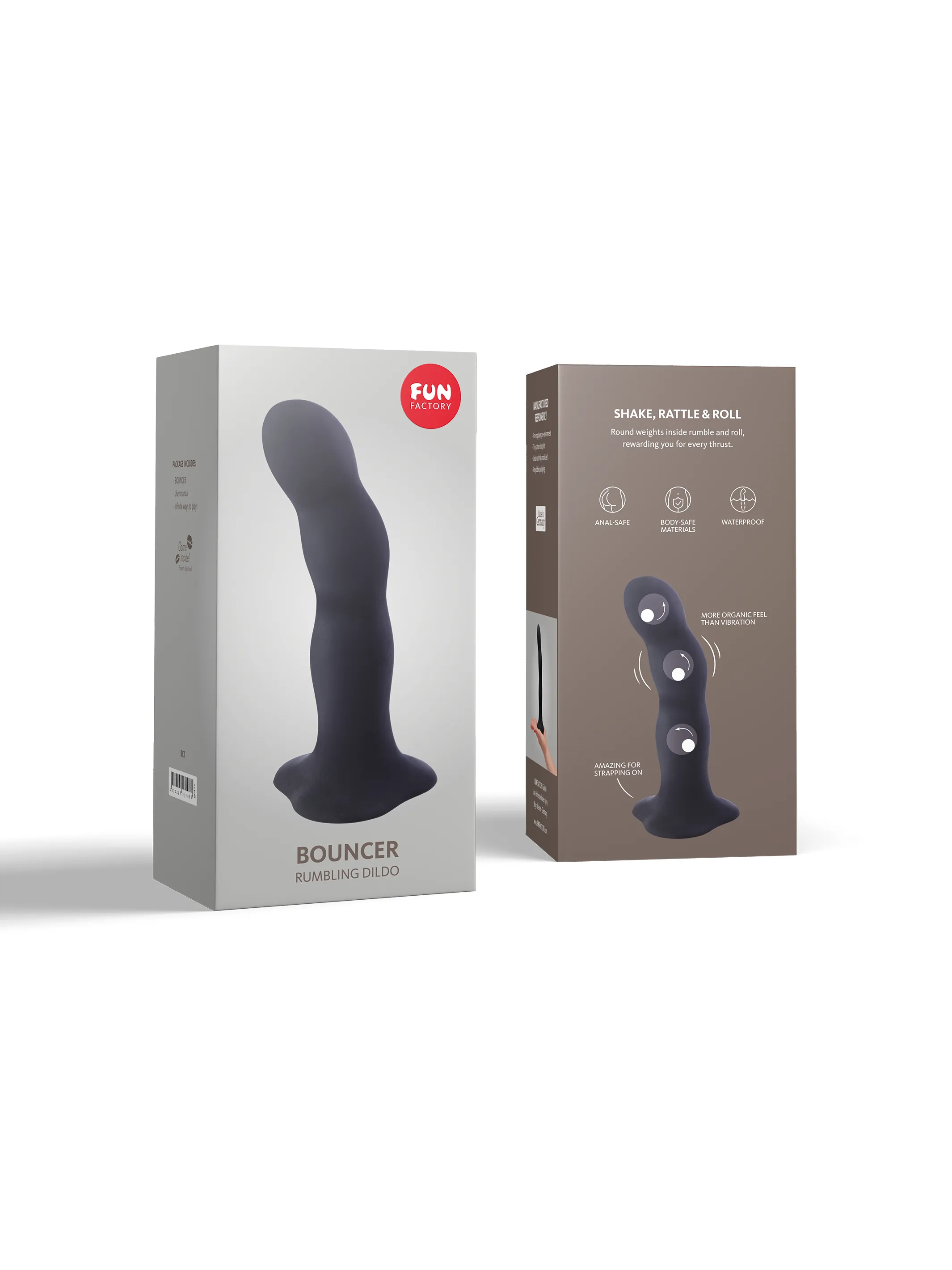 Fun Factory BOUNCER Dildo with Orgasm Balls with free toy bag!