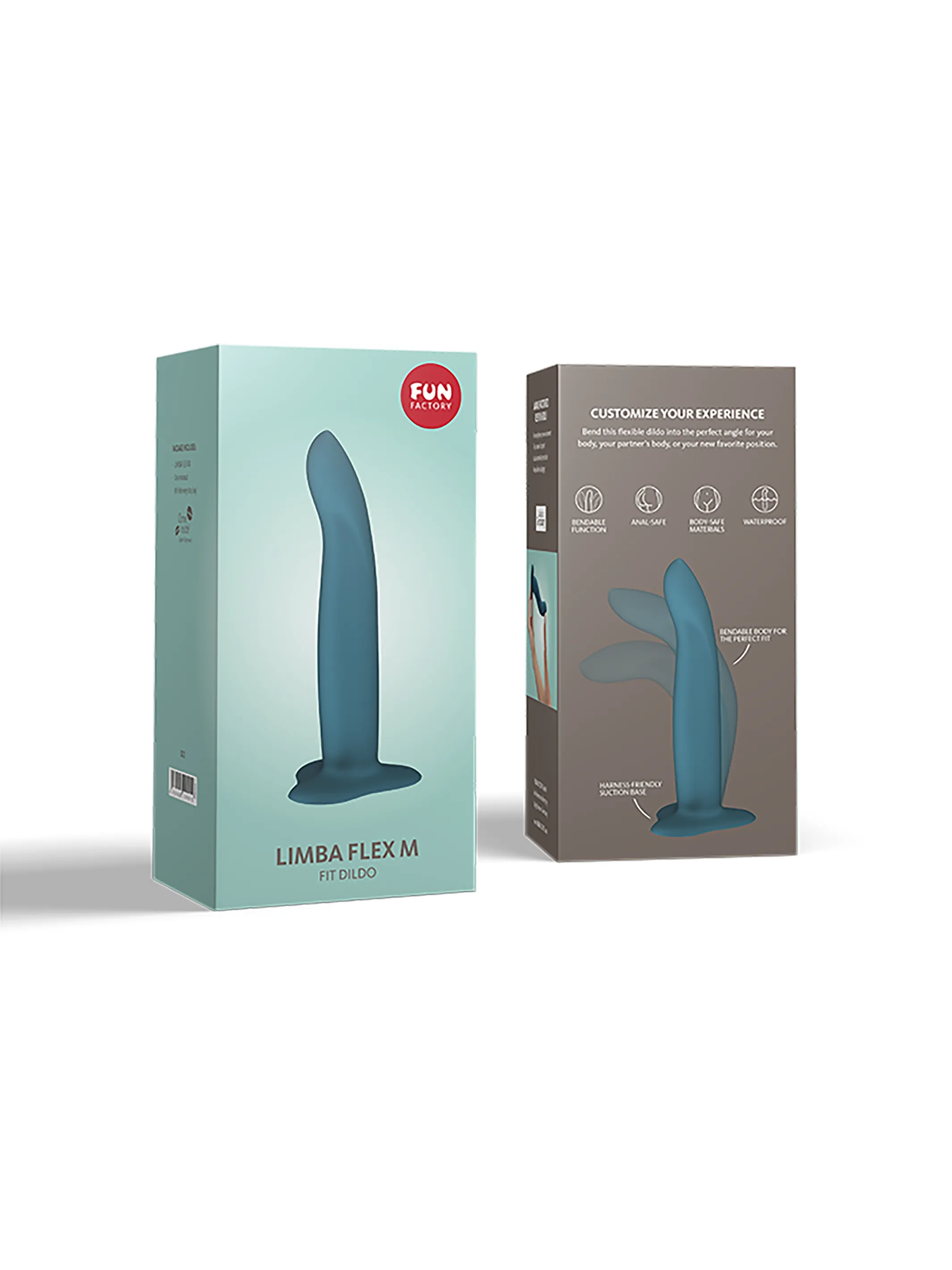 Fun Factory LIMBA FLEX Bendable Silicone Dildo with free toy bag!