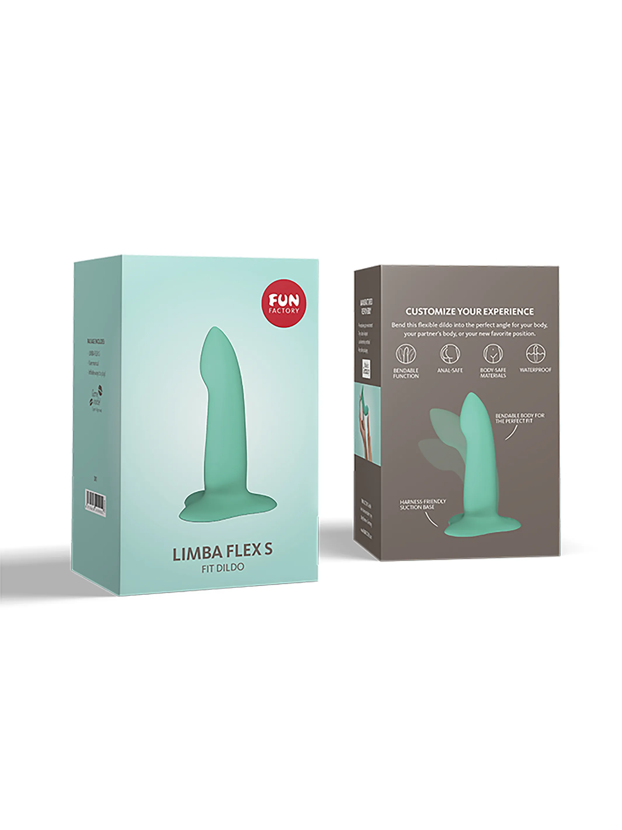 Fun Factory LIMBA FLEX Bendable Silicone Dildo with free toy bag!