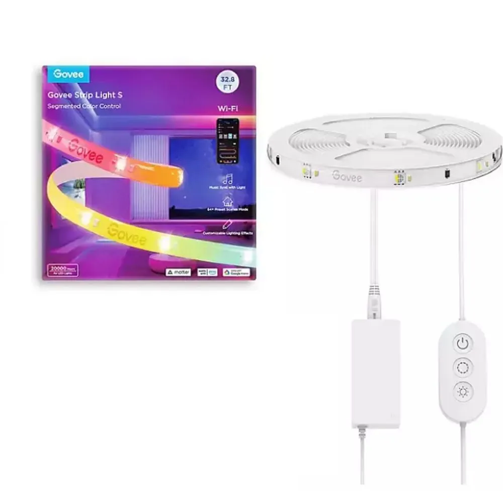 Govee RGBIC Wi-Fi   Bluetooth LED Strip Lights With Protective Coating with Matter (5M)