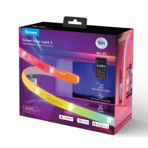 Govee RGBIC Wi-Fi   Bluetooth LED Strip Lights With Protective Coating with Matter (5M)