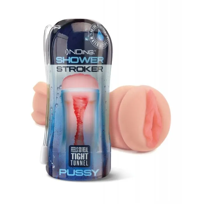 Happy Ending - Shower Stroker Pussy Cup Masturbator (Ivory)