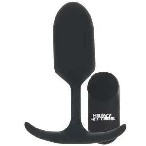 Heavy Hitters Weighted Silicone Anal Plug Vibe in Large