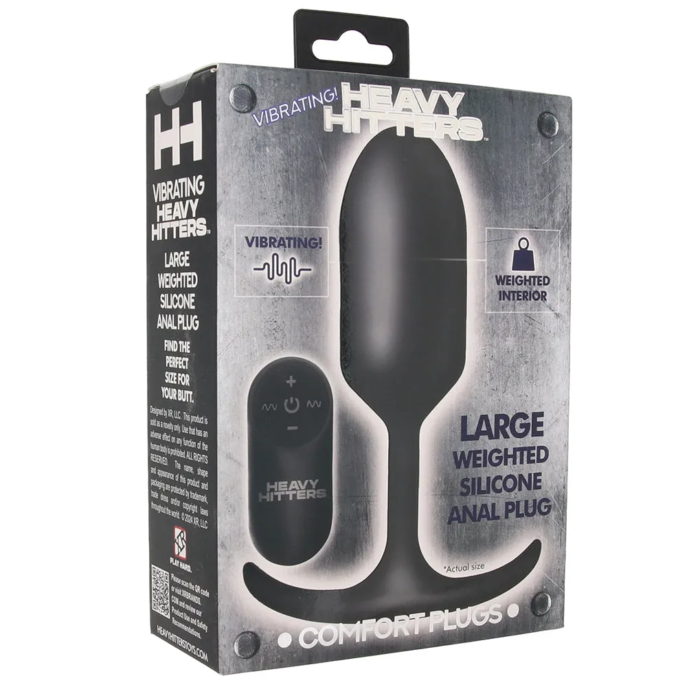 Heavy Hitters Weighted Silicone Anal Plug Vibe in Large