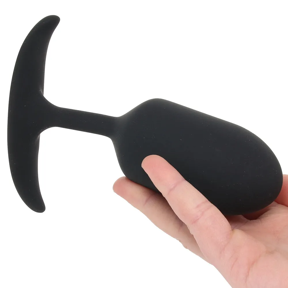 Heavy Hitters Weighted Silicone Anal Plug Vibe in Large