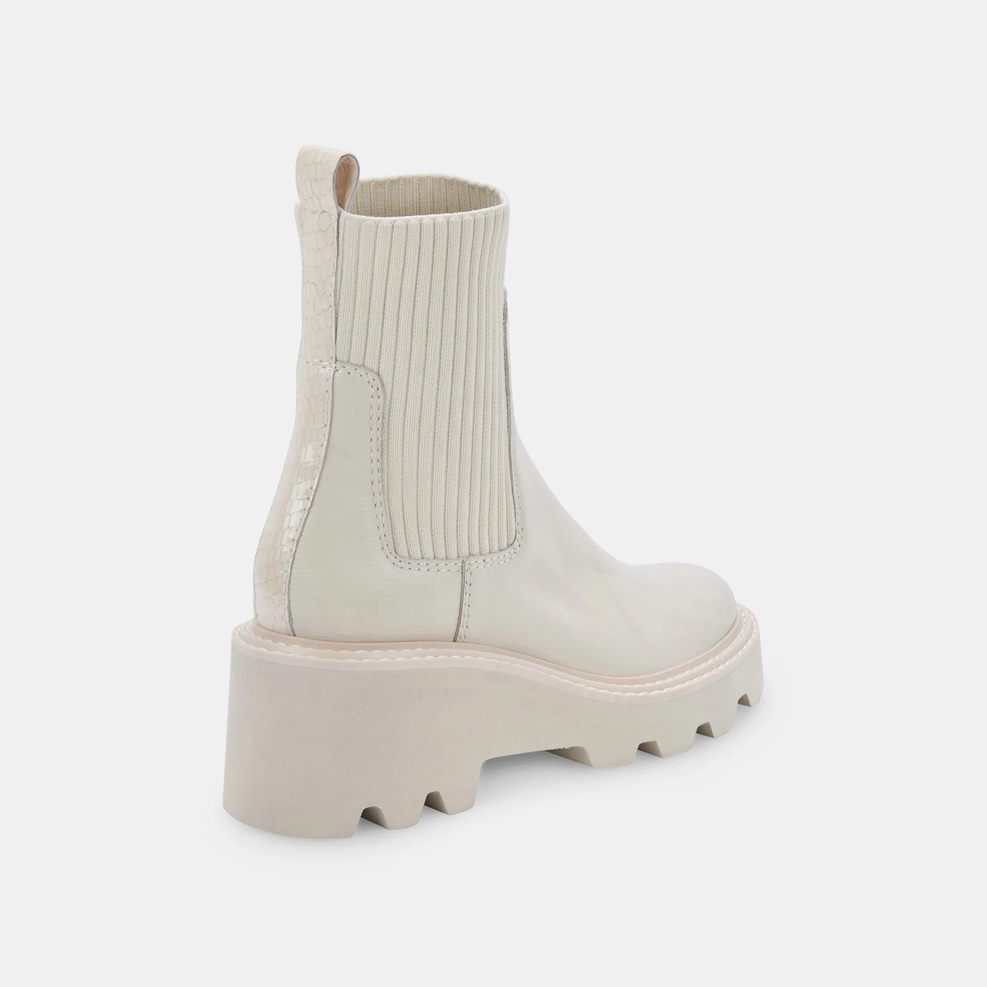HOVEN H2O BOOTS IVORY LEATHER - re:vita