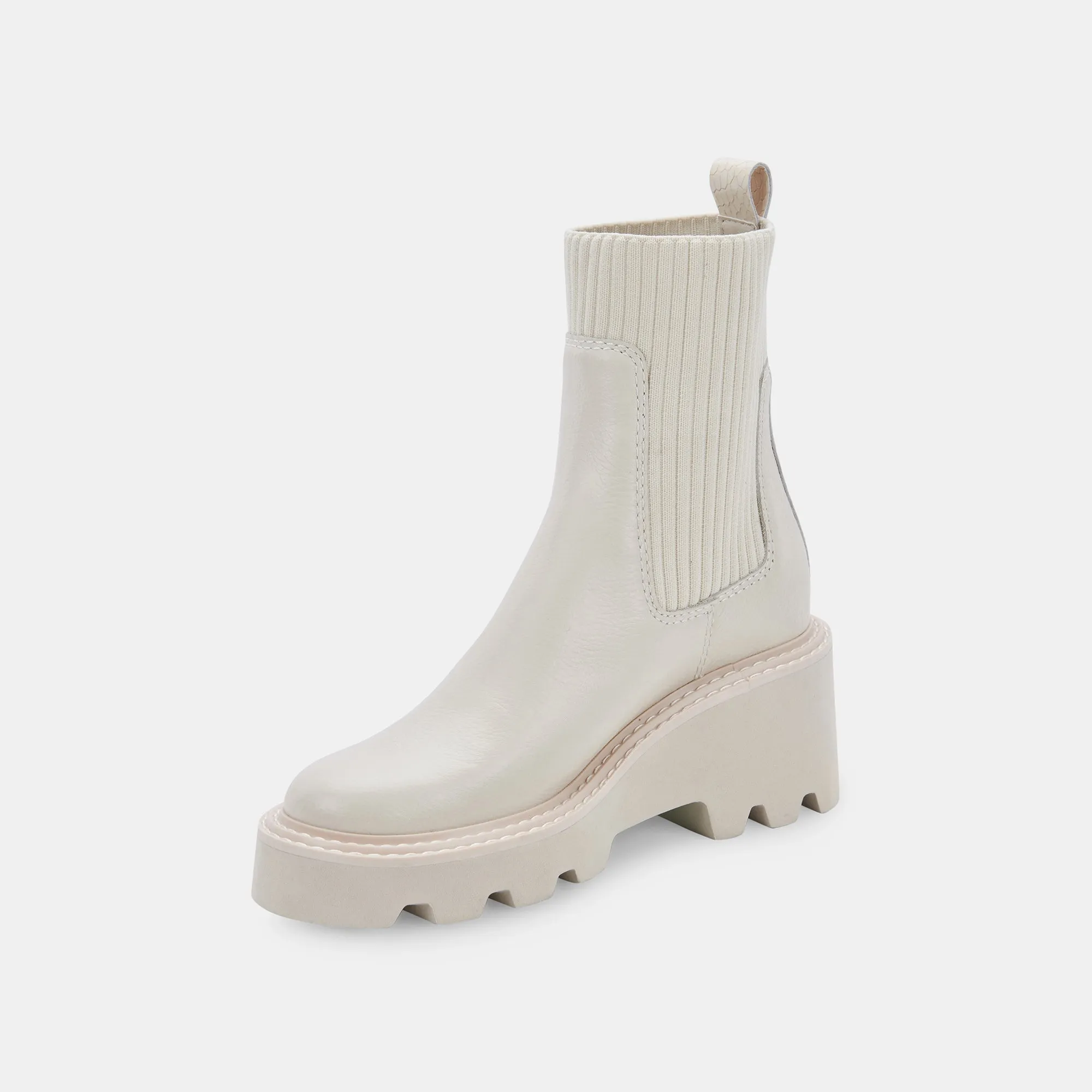HOVEN H2O BOOTS IVORY LEATHER - re:vita