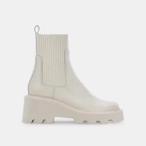 HOVEN H2O BOOTS IVORY LEATHER - re:vita