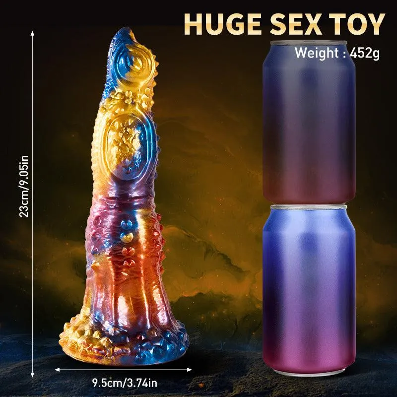Huge Monster Dildo Remote Control Anal Plug 9.05" Fantasy Alien Dildos