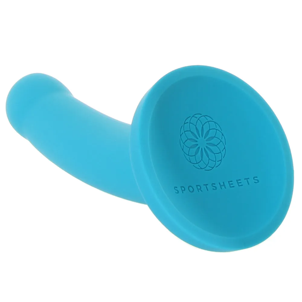 Hux 7 Inch Silicone Dildo in Blue