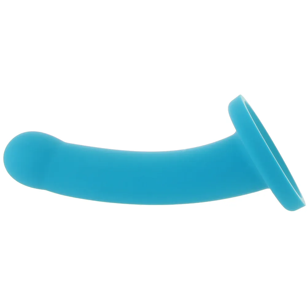 Hux 7 Inch Silicone Dildo in Blue