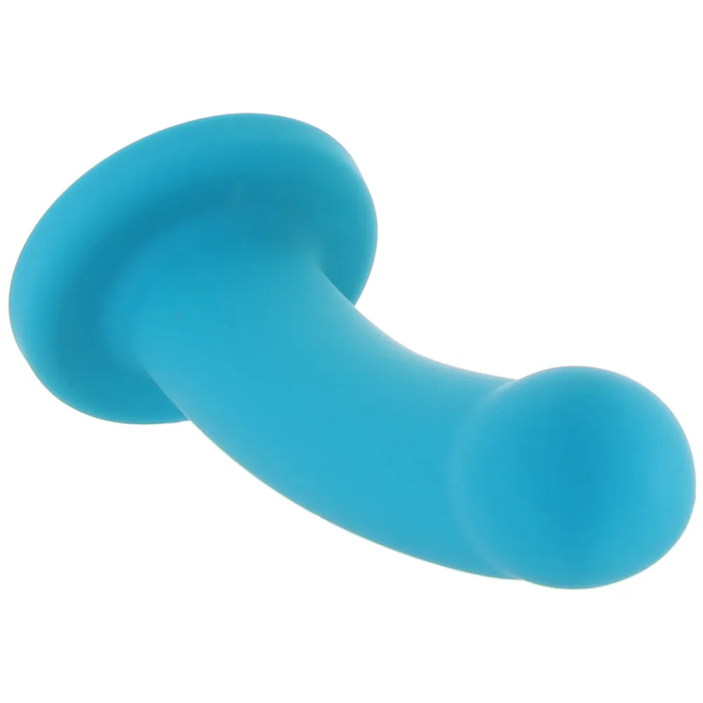 Hux 7 Inch Silicone Dildo in Blue
