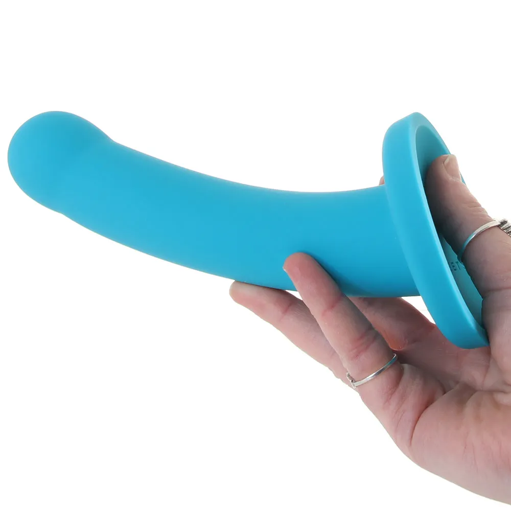 Hux 7 Inch Silicone Dildo in Blue