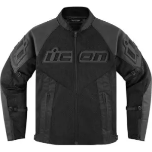 Icon Mesh AF Leather Jacket Black