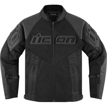 Icon Mesh AF Leather Jacket Black
