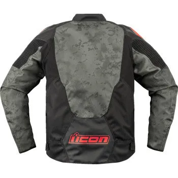 Icon Overlord 3 Magnacross Motorcycle Jacket Gray