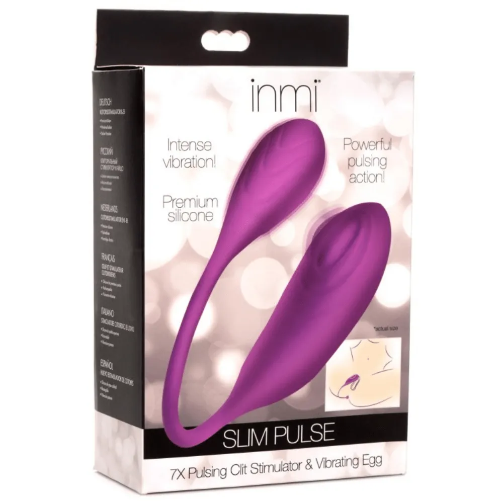 Inmi Slim Pulse Thumping Clitoral Vibrator & Kegel Exerciser Egg