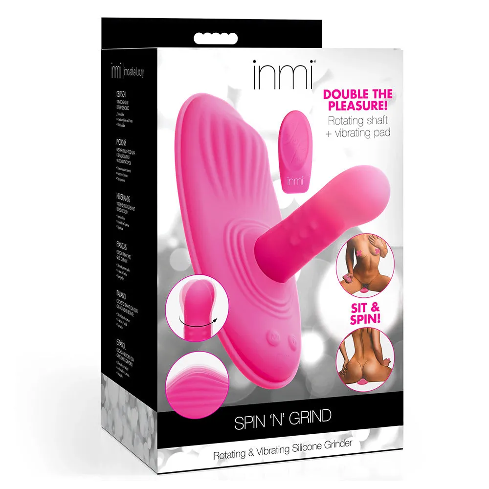 Inmi Spin 'N' Grind Rotating & Vibrating Silicone Grinder With Remote