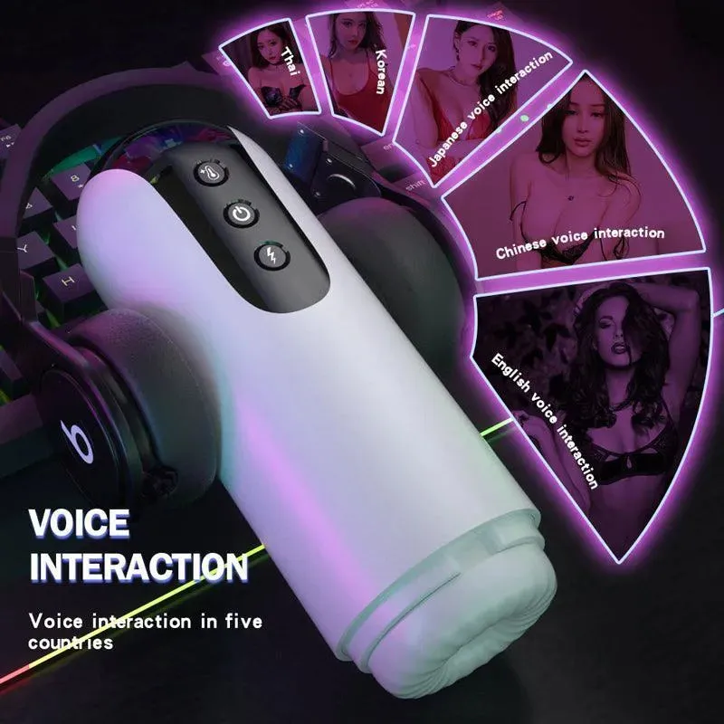 Interactive Heating Male Masturbator