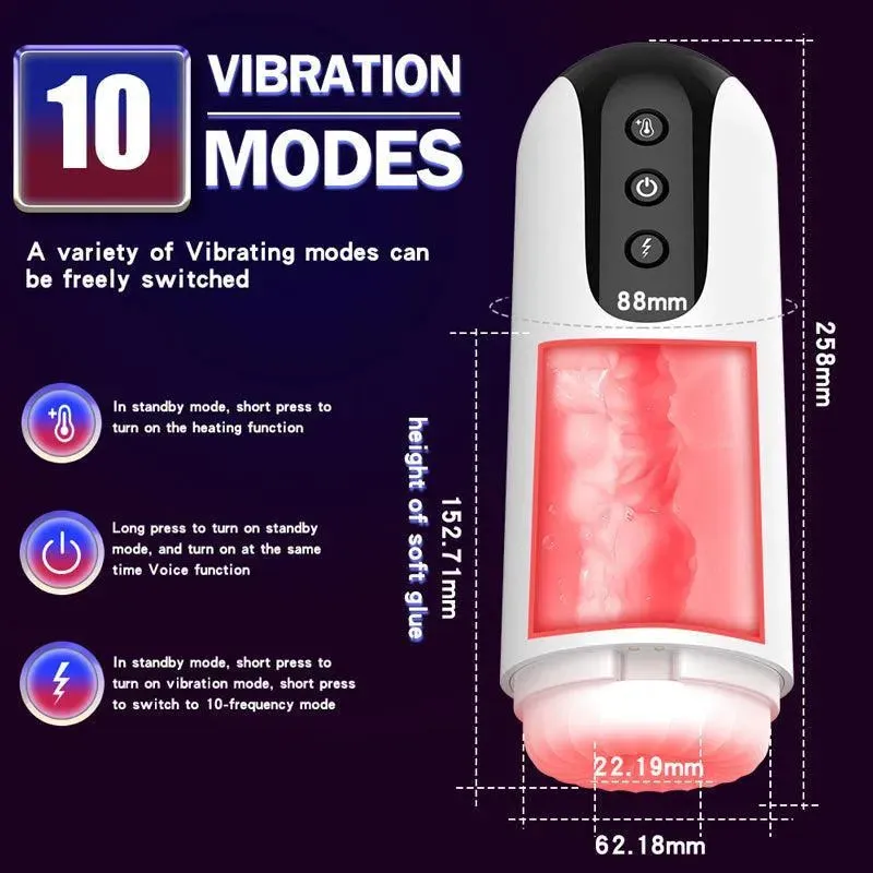Interactive Heating Male Masturbator