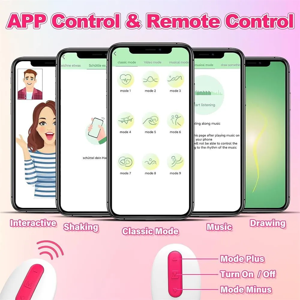 Jive 2 - APP Remote Control Egg Vibrator with 10 Vibrating Modes #Free Gift