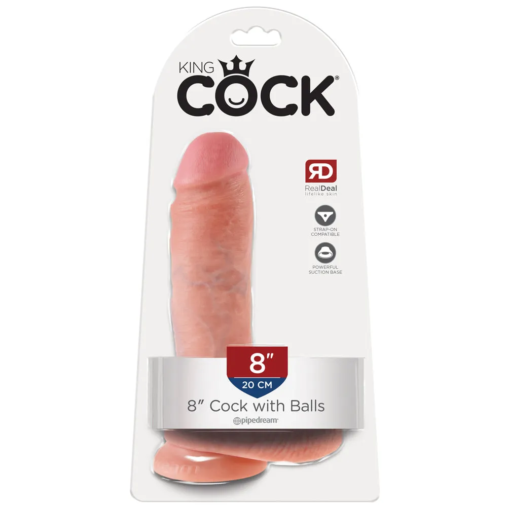 King Cock - 8" Cock With Balls