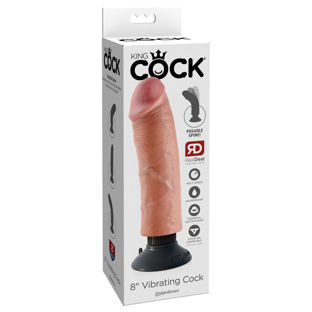 King Cock - 8" Vibrating Cock