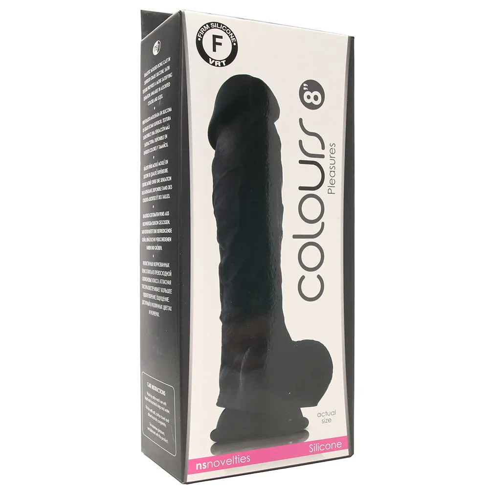 Large Silicone Colours Dildo in Black