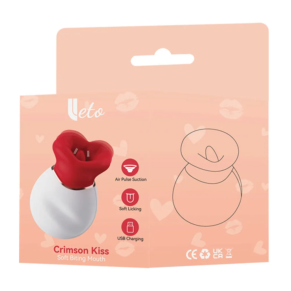 Leto Crimson Kiss Clitoral Suction & Licking Stimulator