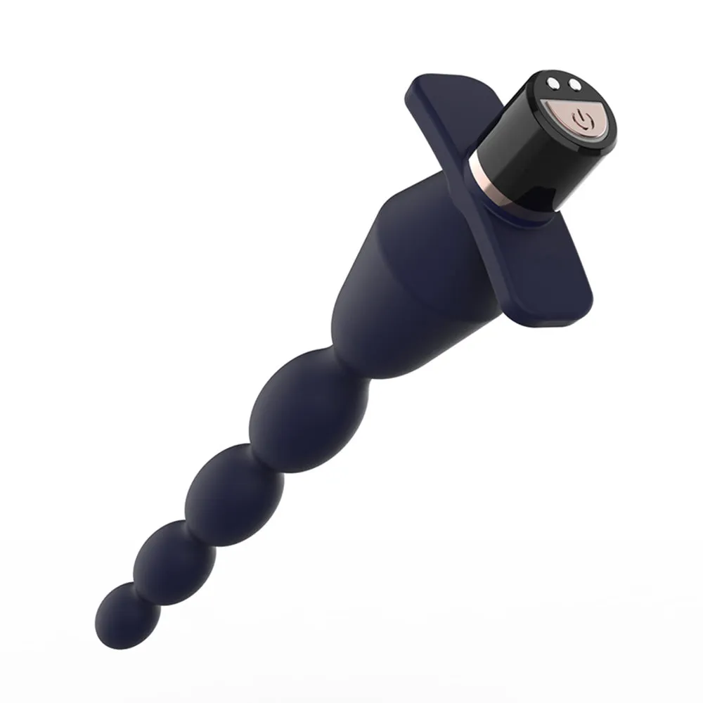 Leto Salva 10-Mode Vibrating Silicone Anal Beads Plug