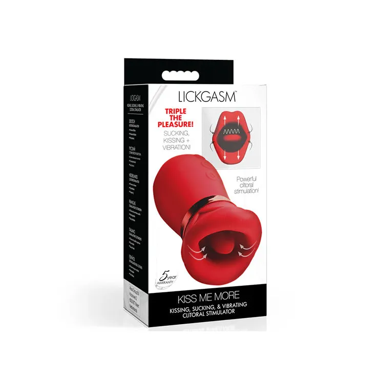 Lickgasm Kiss Me More Sucking & Vibrating Clitoral Stimulator