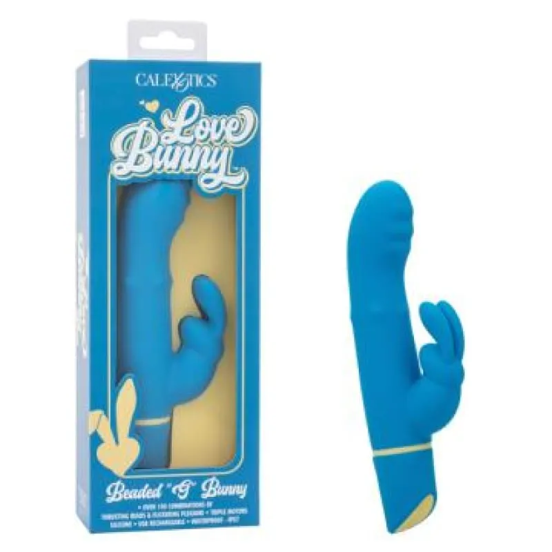 Love Bunny Beaded “G” Bunny - Blue