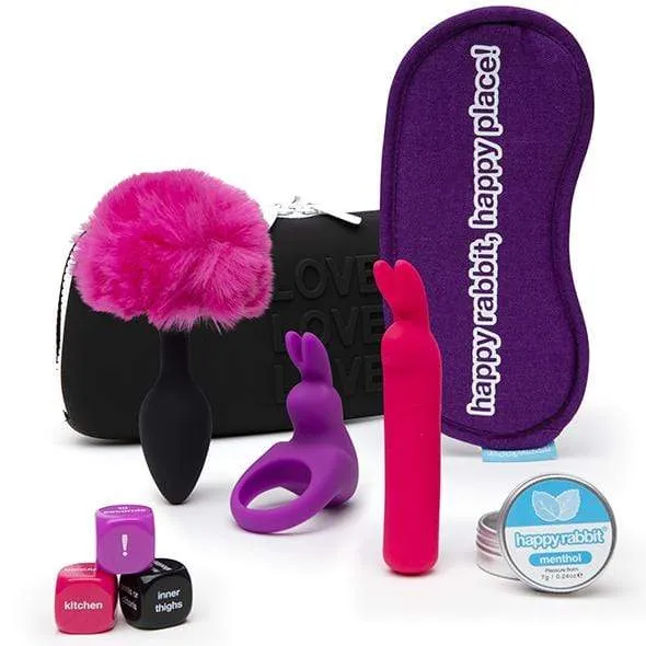 Love Honey - Happy Rabbit Couples Pleasure Starter Kit 7 Pieces (Multi Colour)