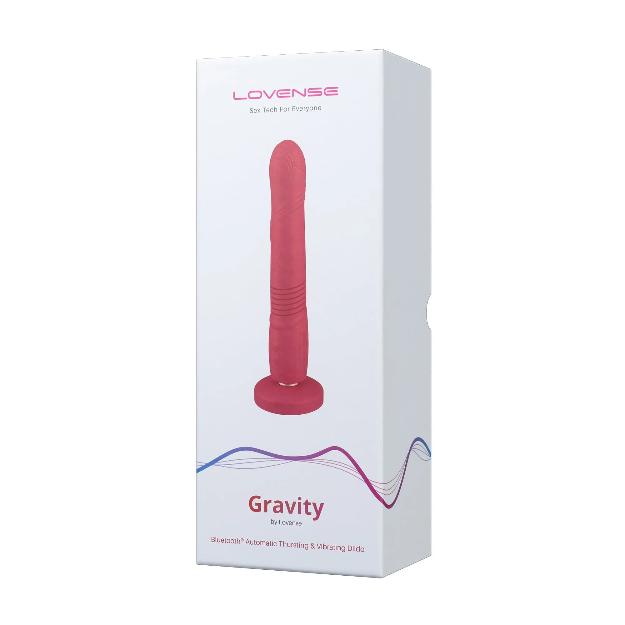 Lovense - Gravity App-Controlled Thrusting Dildo 10" (Red)