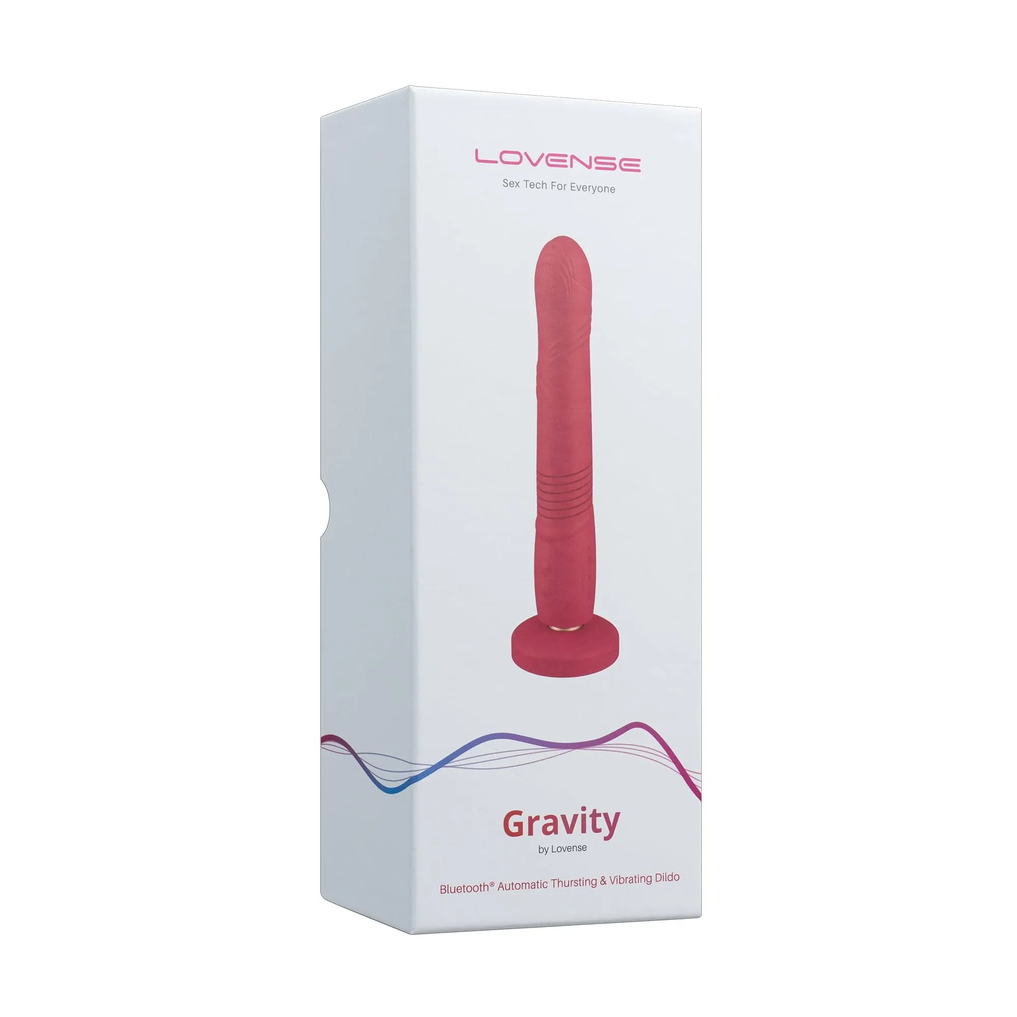 Lovense - Gravity App-Controlled Thrusting Dildo 10" (Red)