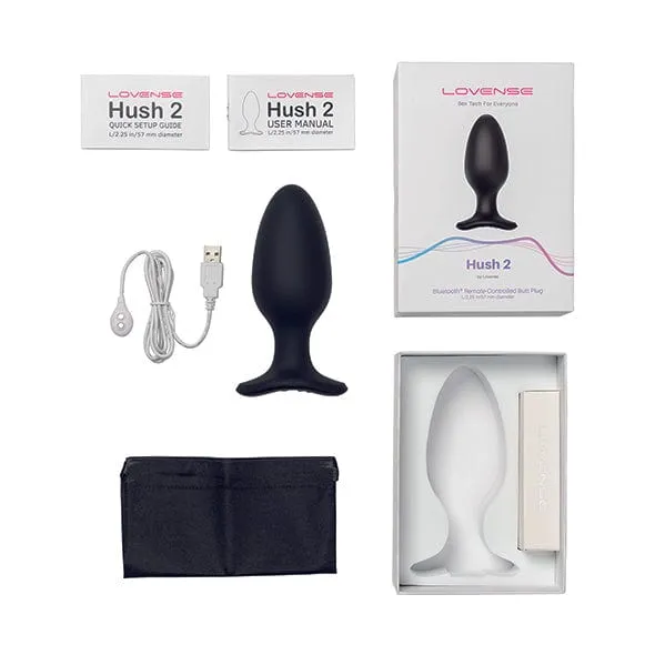 Lovense - Hush 2 App-Controlled Silicone Butt Plug