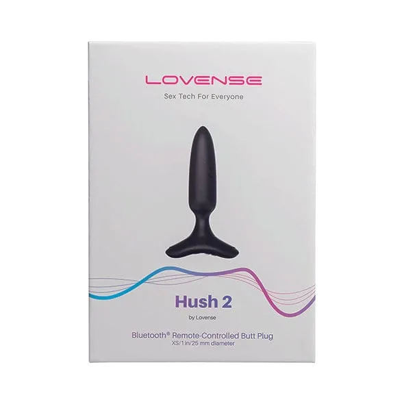 Lovense - Hush 2 App-Controlled Silicone Butt Plug