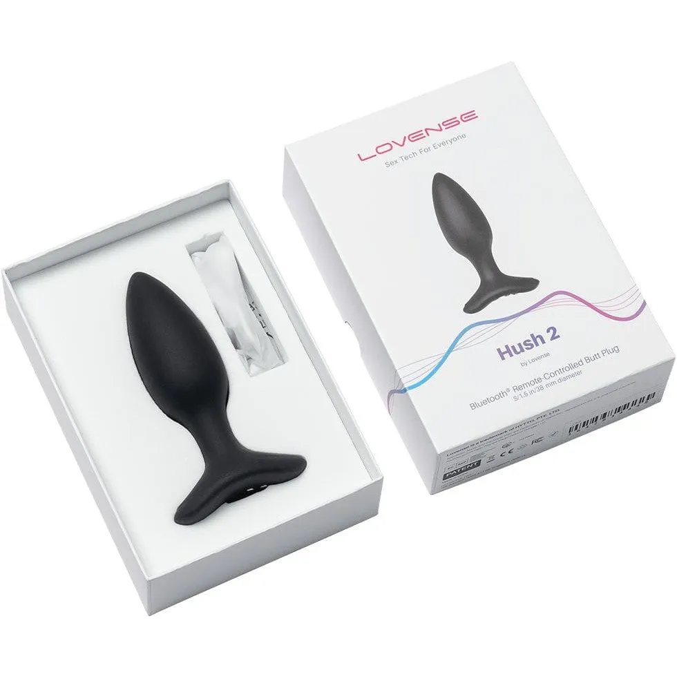 Lovense - Hush 2 App-Controlled Silicone Butt Plug