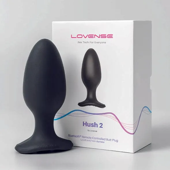 Lovense - Hush 2 App-Controlled Silicone Butt Plug