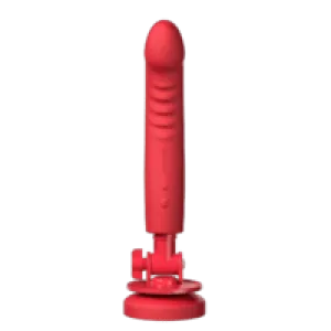 Lovense - Mission 2 App-Controlled Vibrating Suction Cup Dildo (Red)