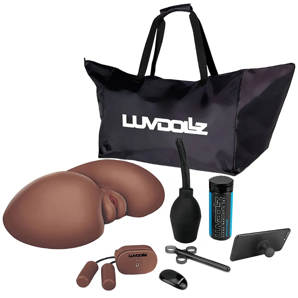 LuvDollz Vibrating Pussy & Ass in Mocha