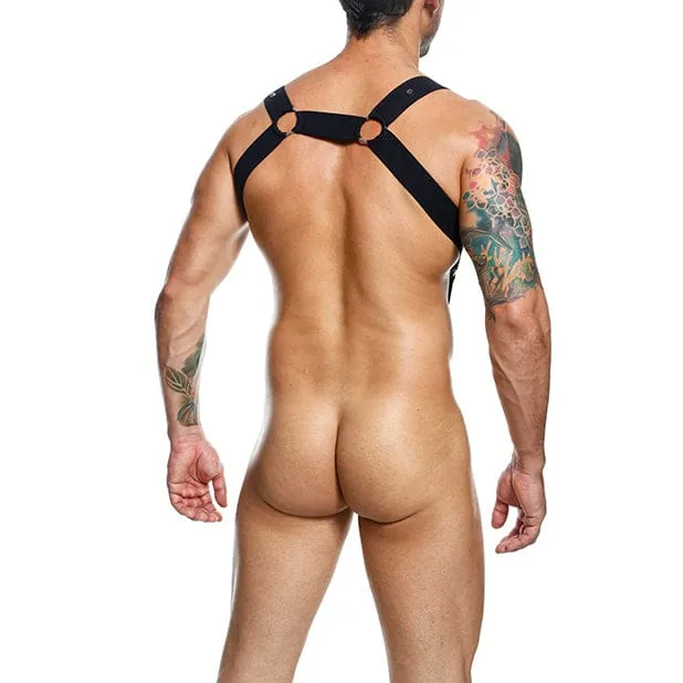 Male Basics - Dngeon Straight Back Harness (Black)