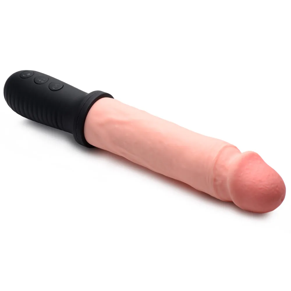Master Series 8x Auto Pounder Vibrating Thrusting Realistic Dildo