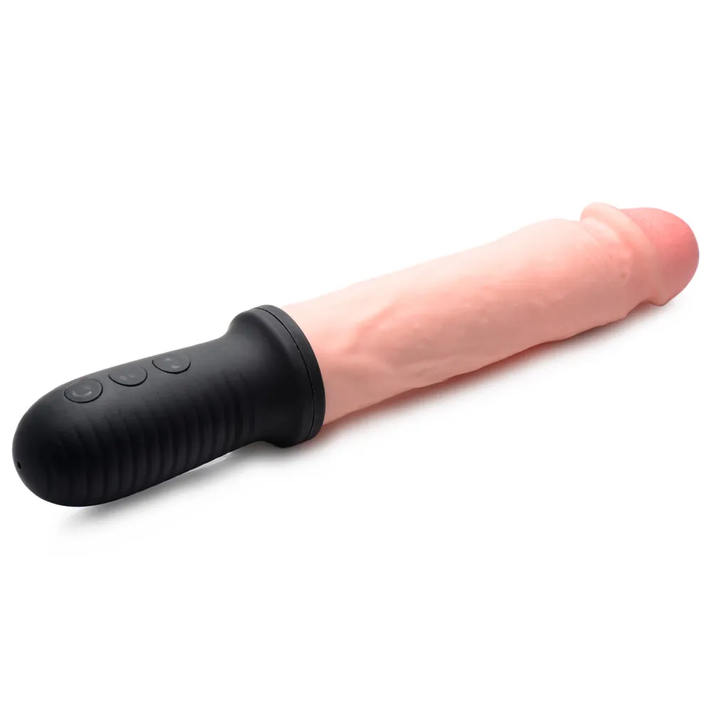 Master Series 8x Auto Pounder Vibrating Thrusting Realistic Dildo