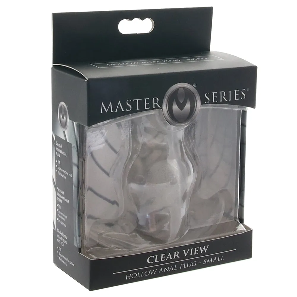 Master Series Clear View Hollow Anal Plug