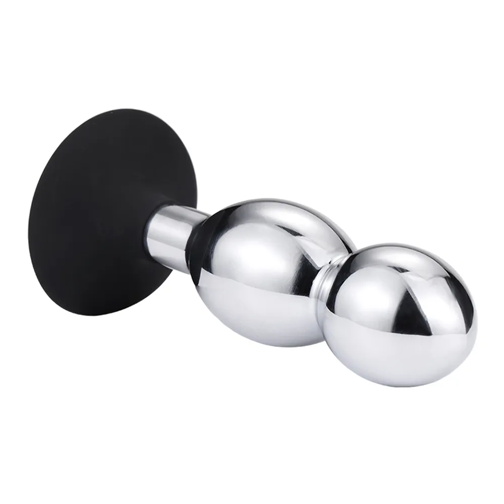 Metal Anal Plug With Silicone Suction Cup or Anchor