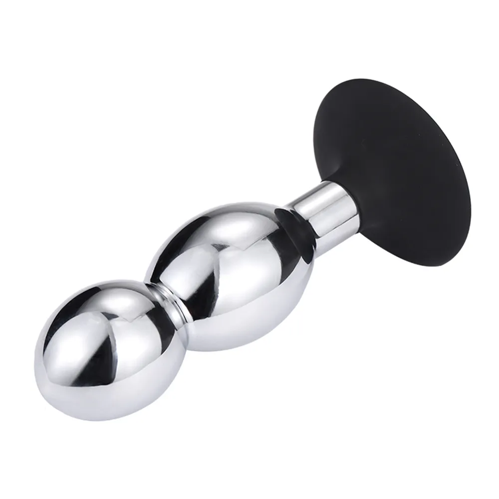 Metal Anal Plug With Silicone Suction Cup or Anchor
