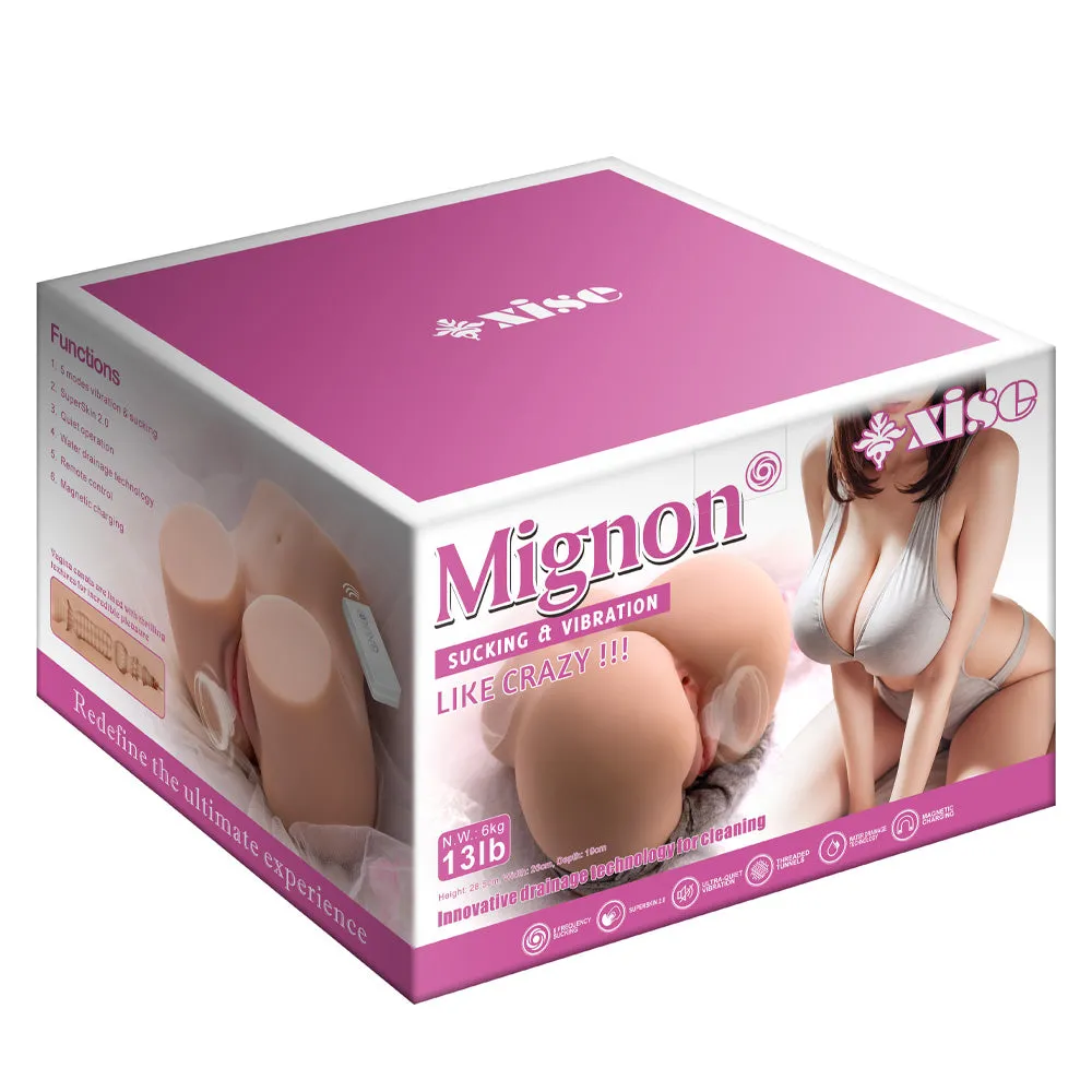 Mignon Remote Control Sucking & Vibrating Self-Draining Masturbator
