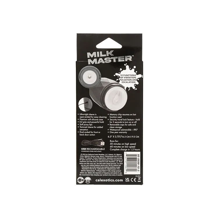 Milk Master Vibro Squeeze Pussy Stroker